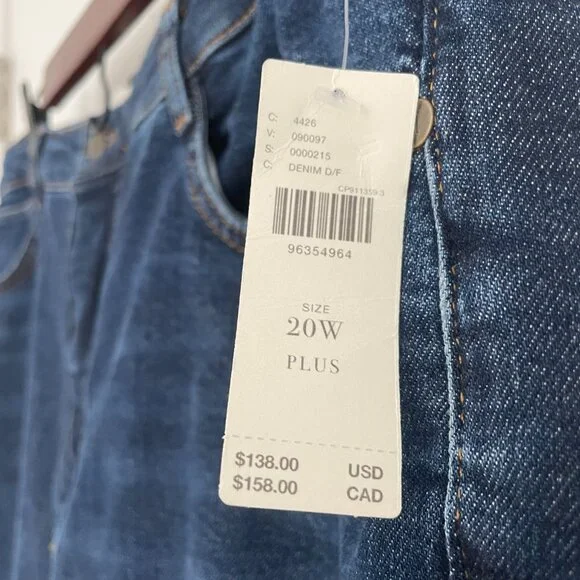 Anthropologie Annie High-Rise Straight-Leg Jeans by Pilcro, Size 20W - Picture 4 of 7